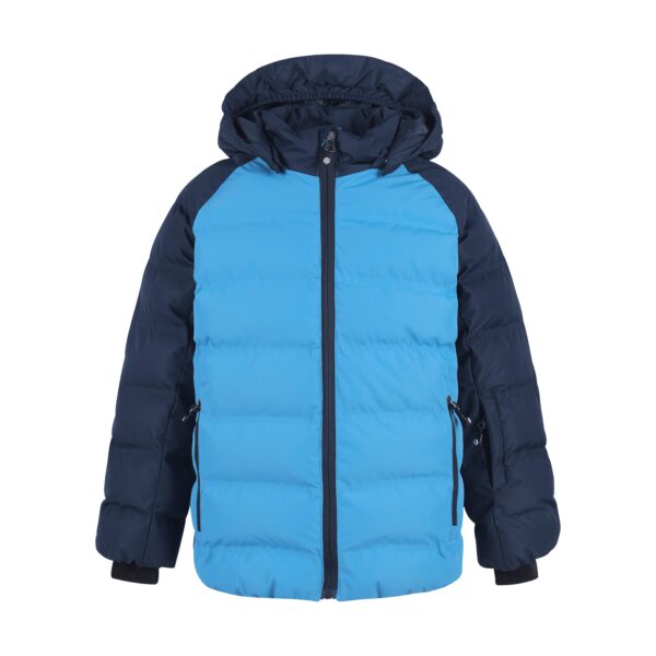 kurtka color kids ski jacket quilted dziecięca kurtka narciarska niebieska