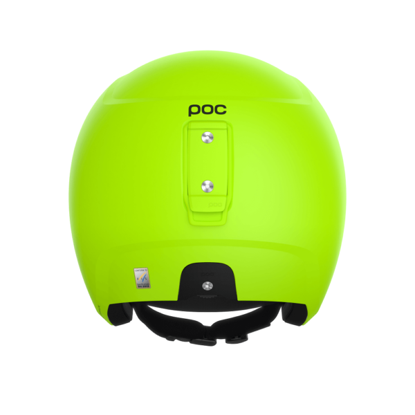 kask narciarski poc dla dziecka yellow green