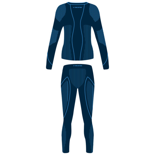 bielizna viking skido kids set navy blue