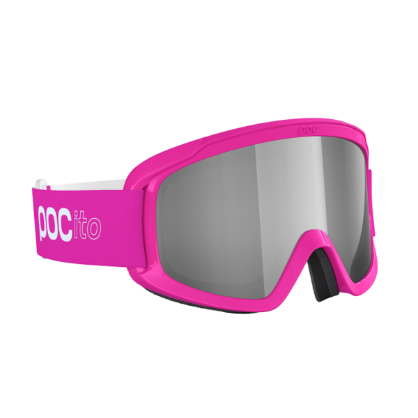 GOGLE POC POCITO OPSIN FLUORESCENT PINK / CLARITY POCITO SPEKTRIS SILVE