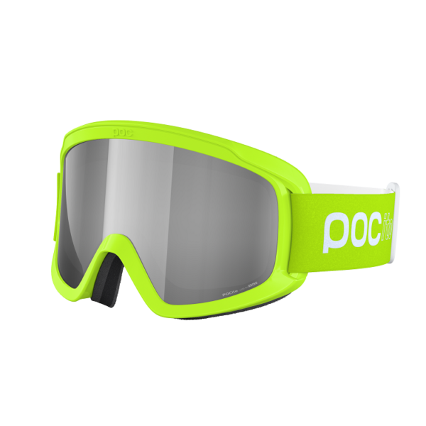 GOGLE POC POCITO OPSIN FLUORESCENT YELLOW/GREEN / CLARITY POCITO SPEKTRIS SILVE