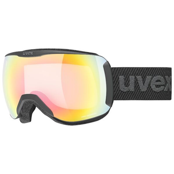 GOGLE UVEX DOWNHILL 2100 V BLACK MAT DL/RAINB. CLEAR