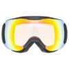 GOGLE UVEX DOWNHILL 2100 V BLACK MAT DL/RAINB. CLEAR