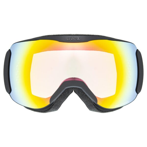 GOGLE UVEX DOWNHILL 2100 V BLACK MAT DL/RAINB. CLEAR