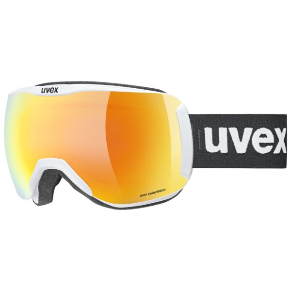 GOGLE UVEX DOWNHILL 2100 V WHITE MAT SL/ ORANGE GREEN