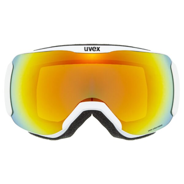 GOGLE UVEX DOWNHILL 2100 V WHITE MAT SL/ ORANGE GREEN