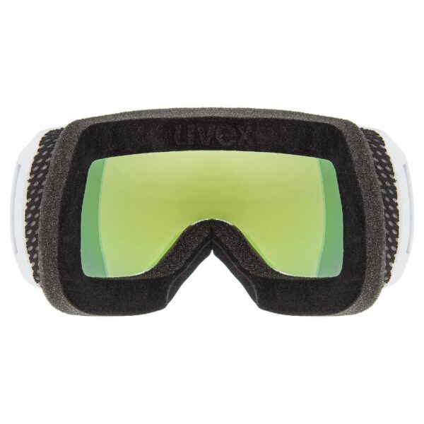 GOGLE UVEX DOWNHILL 2100 V WHITE MAT SL/ ORANGE GREEN