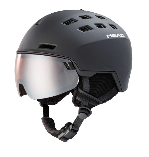 Kask narciarski z szybką HEAD RADAR BLACK