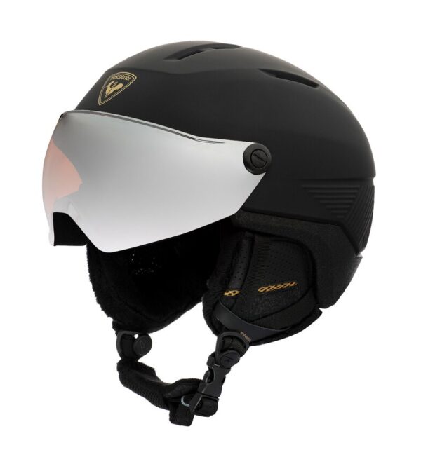 Kask narciarski z szybką