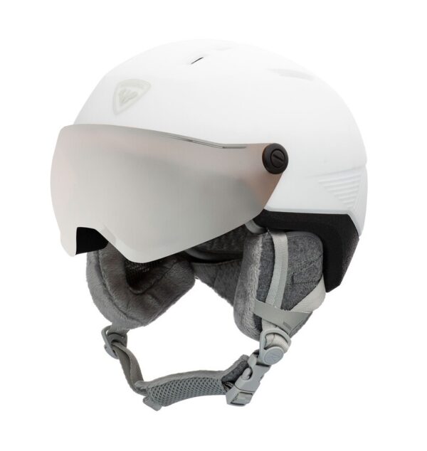Kask narciarski z szybką