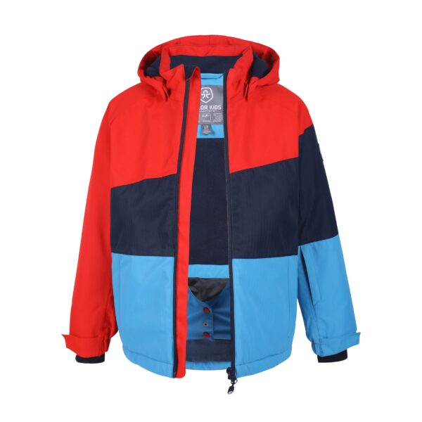 KURTKA COLOR KIDS SKI JACKET, AF 10.000, BLUE/RED