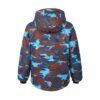 KURTKA COLOR KIDS SKI JACKET AOP, AF 10.000, BLUE/BROWN