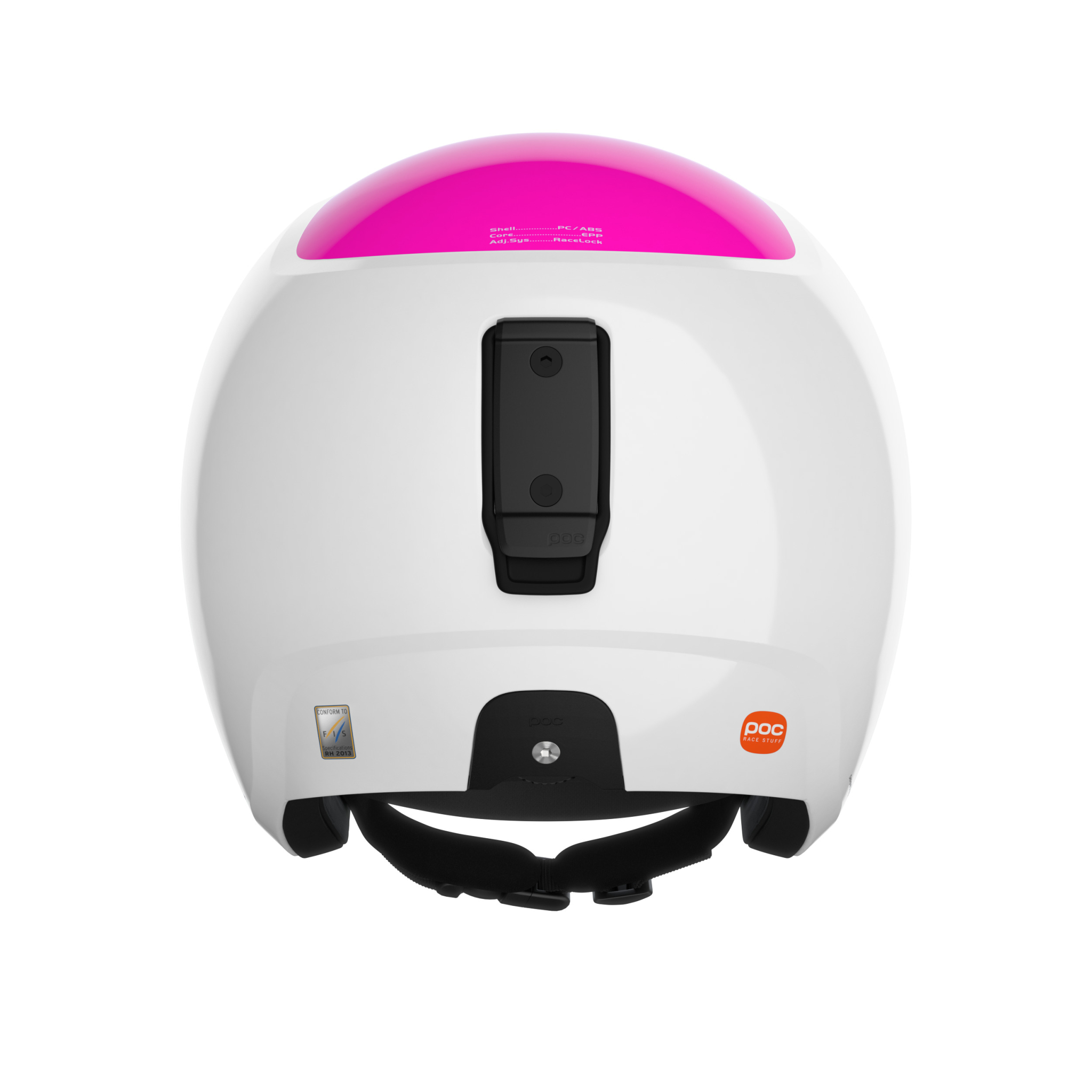 KASK POC SKULL DURA JR HYDROGEN WHITE/FLUORESCENT PINK