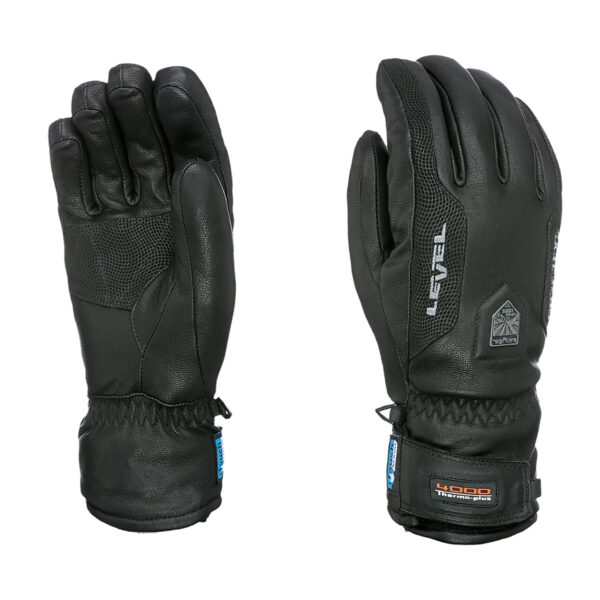 RĘKAWICE NARCIARSKIE MĘSKIE CZARNE LEVEL CAYENNE GORE-TEX