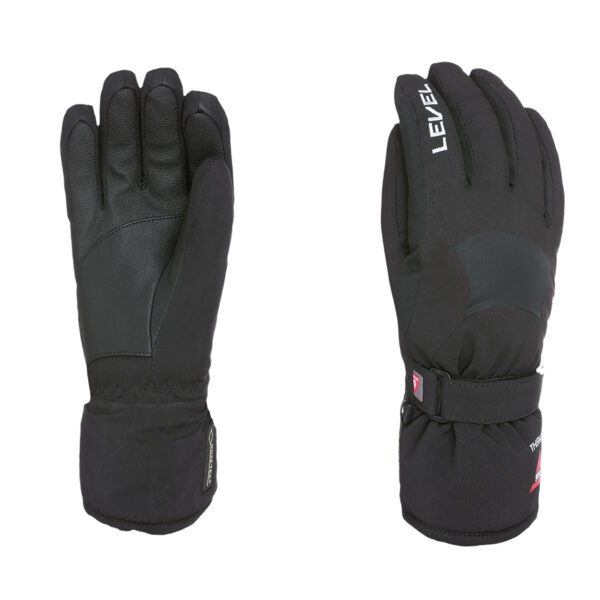 RĘKAWICE NARCIARSKIE JUNIORSKIE CZARNE LEVEL SUPER RADIATOR JR GORE-TEX
