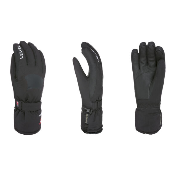 RĘKAWICE LEVEL SUPER RADIATOR JR GORE-TEX BLACK