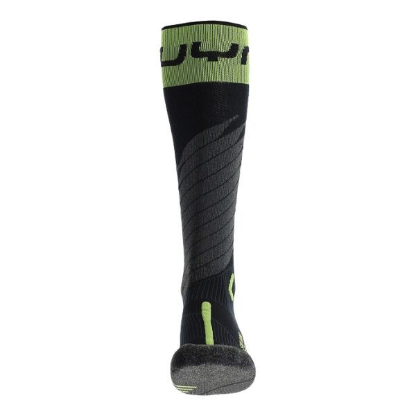 SKARPETY UYN MAN SKI ONE MERINO SOCKS BLACK/LIME