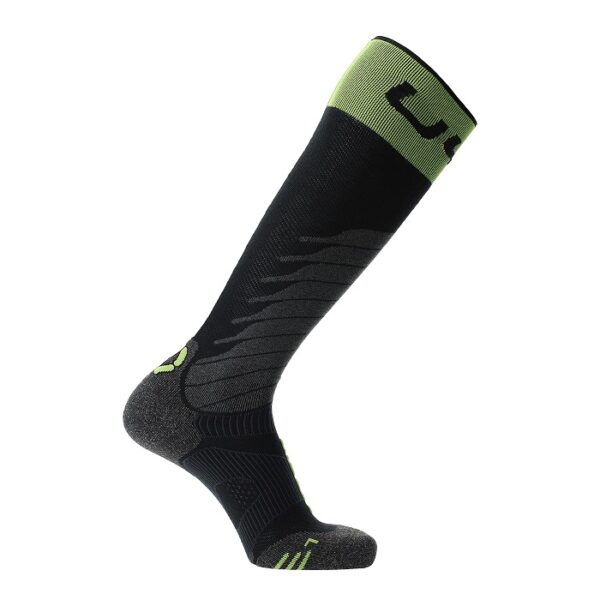 SKARPETY UYN MAN SKI ONE MERINO SOCKS BLACK/LIME
