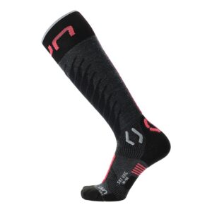 SKARPETY UYN LADY SKI ONE MERINO ANTHRACITE PINK