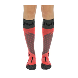 SKARPETY UYN LADY SKI ONE MERINO PINK BLACK