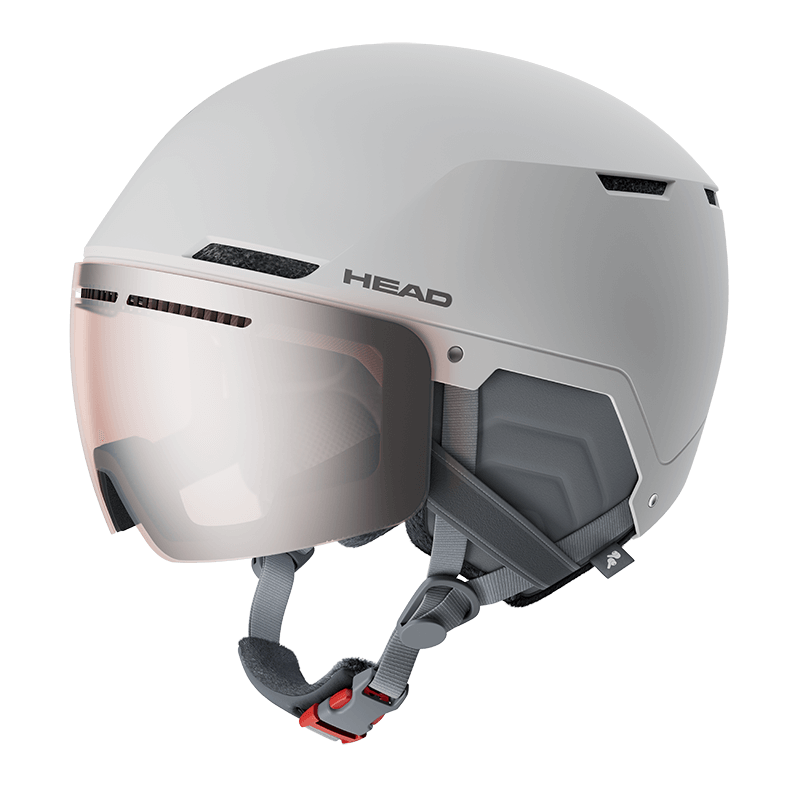 damski kask head z szyba biały