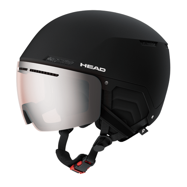 czarny kask meski z szyba head