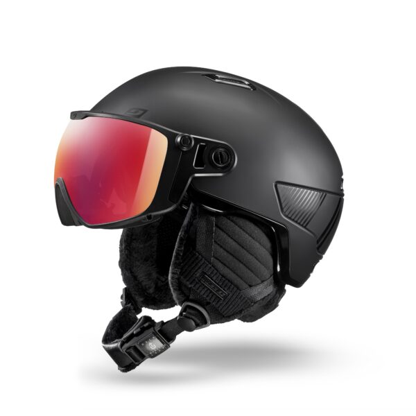 kask narciarski z szybą julbo czarny
