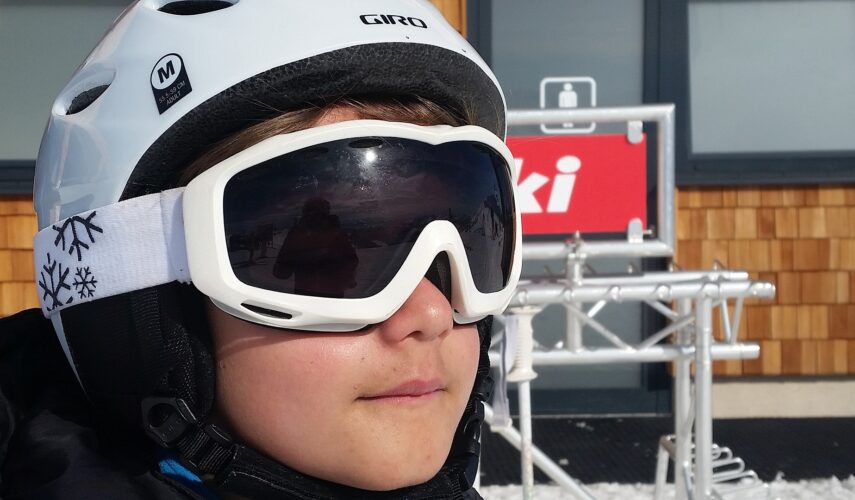 Kask dziecięcy na narty