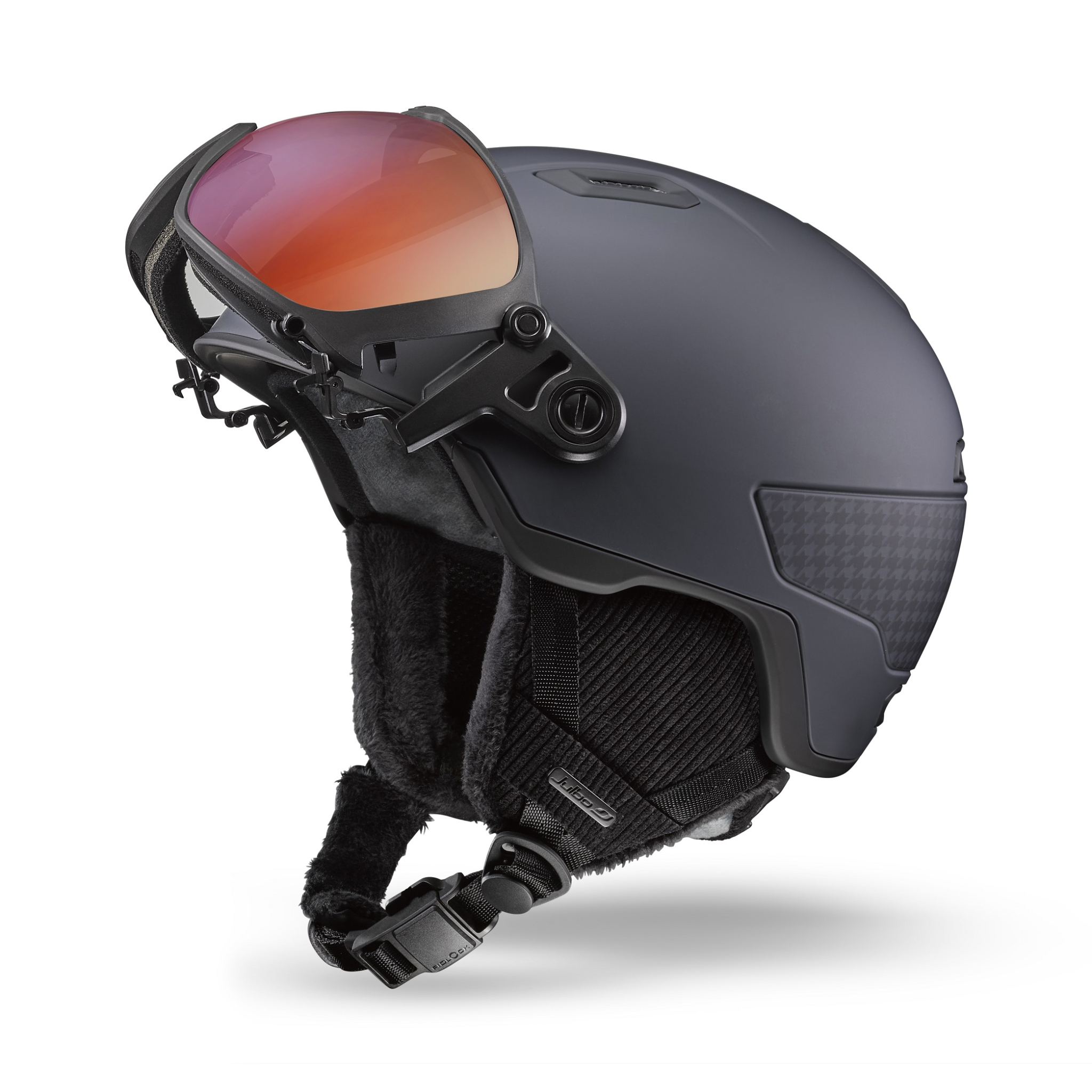 kask na narty z szybą fotochromatyczną julbo